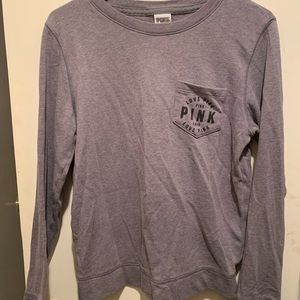 Grey PINK crew neck
